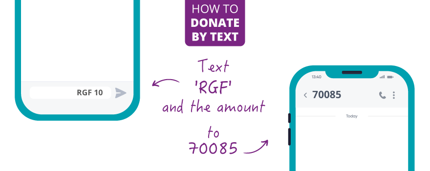 Text 'RGF' and the amount to 70085