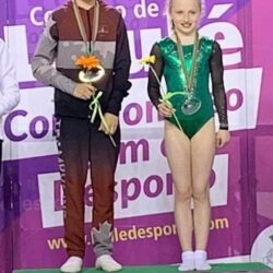 Fionnuala on winners podium