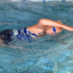 Aimee swimming