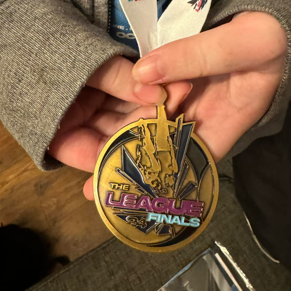 Alice's league medal